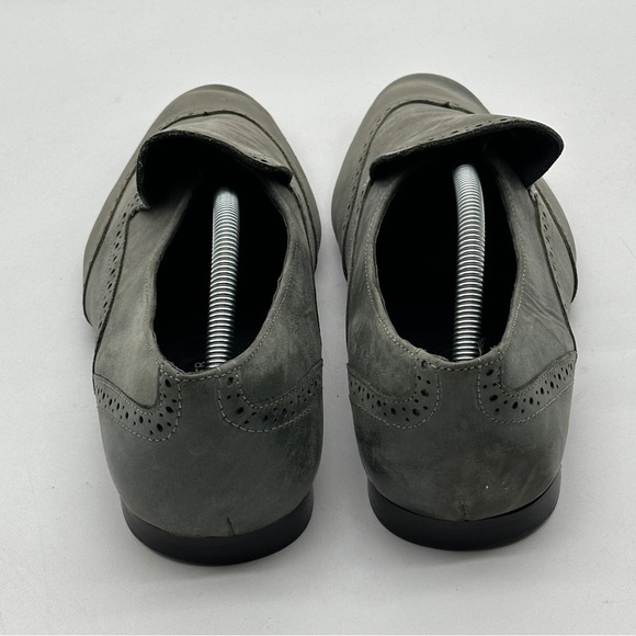 KG Kurt Geiger Men Size 10 / 43 EU Shoe Gray Suede Almond Toe Dress Loafers - Picture 6 of 13
